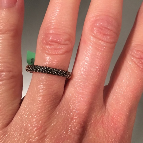 David Yurman Jewelry - David Yurman Pave Black Diamond Ring